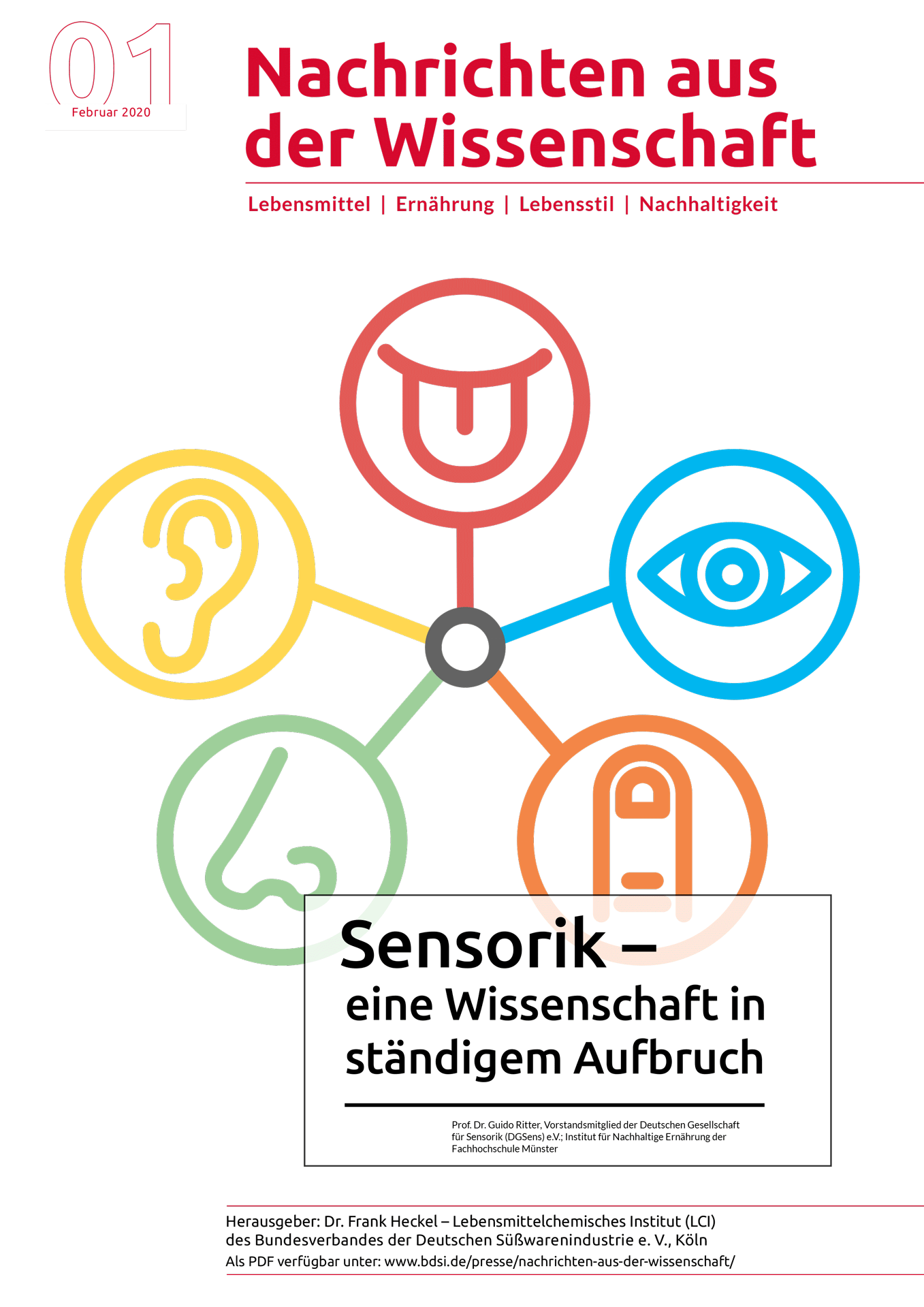 Sensorik - eine Wissenschaft in ständigem Aufbruch, Nachrichten aus der Wissenschaft 2020-1